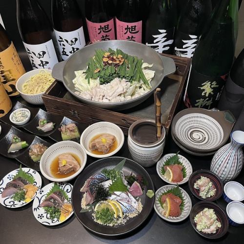 【5月限定】プレミアム飲み放題付き「晩春」コース 8000円→7000円(税込)