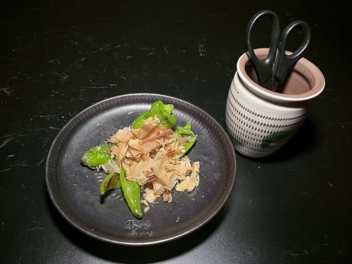 万願寺とうがらしの焼きポン酢