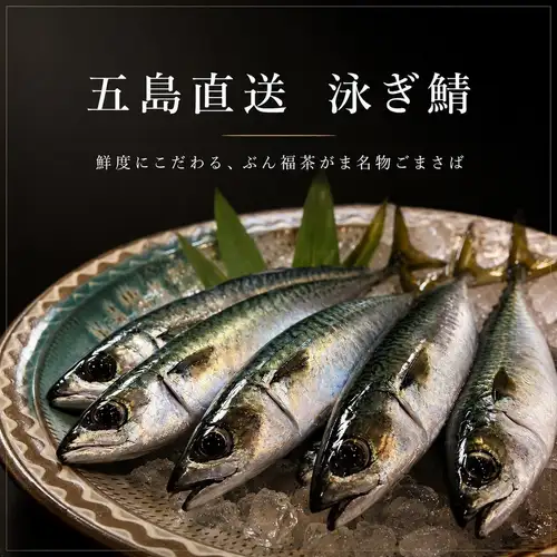 五島直送！鮮度抜群☆白と黒のタレで味わう絶品ゴマサバ