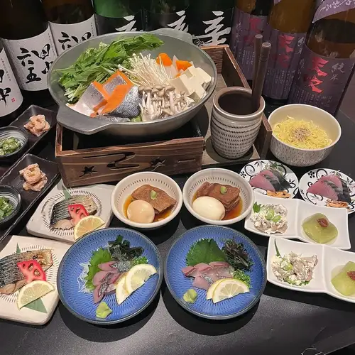 【十月及十一月限定優惠】「茶釜晚秋套餐（含暢飲）」原價8,500日圓⇒現價7,500日圓（含稅）。