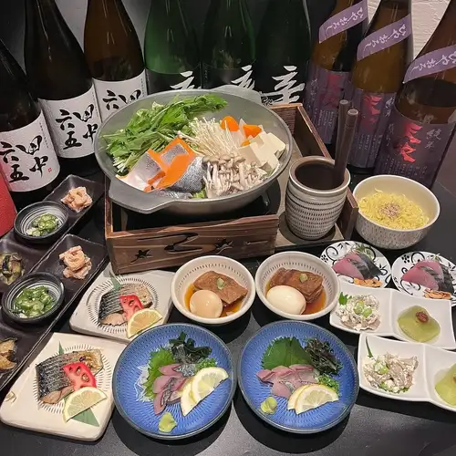 [October & November Limited] Premium all-you-can-drink "Chagama Late Autumn Course" 8000 yen (tax included)