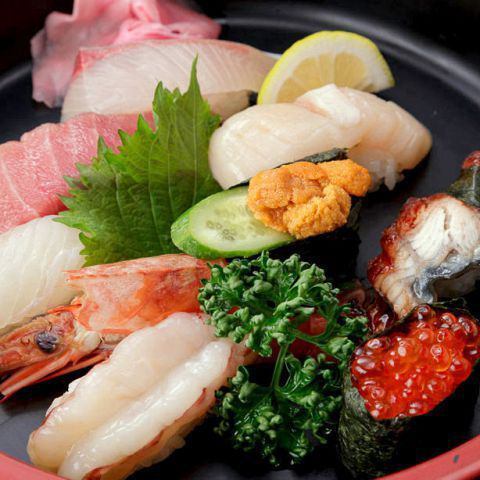 【安くて旨い★握り寿司】マグロ・鯛・イカ・海老・赤貝等全20種類以上有！1貫60円～