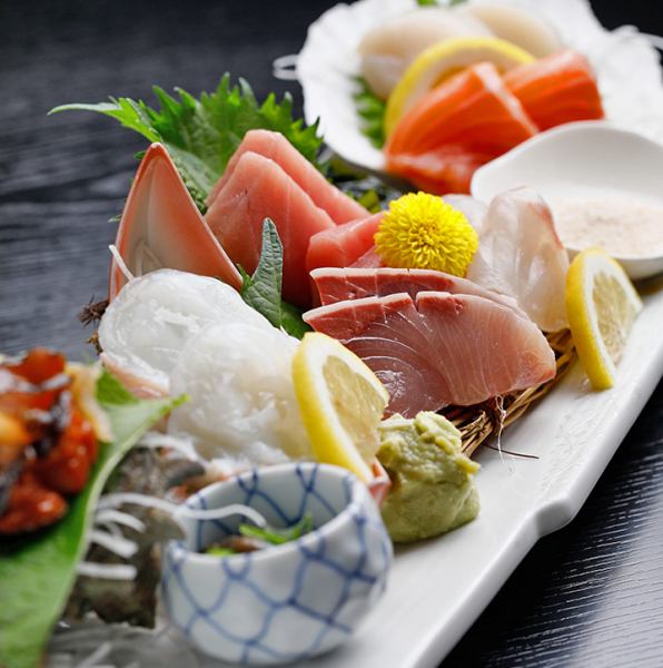 Just like a specialty store! Authentic carefully selected sashimi from 480 yen
