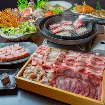 飲み放題付き9品☆居酒屋で！？鉄板BBQ！！焼いて、飲んで、盛り上がれ！！