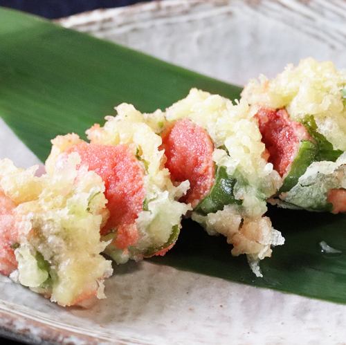 めんたいこの天麩羅