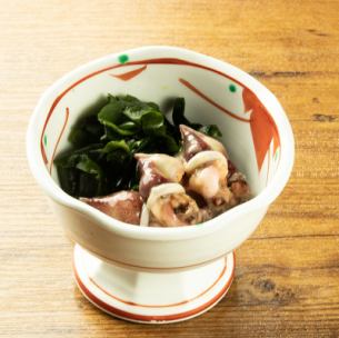 Firefly squid dressed in vinegared miso