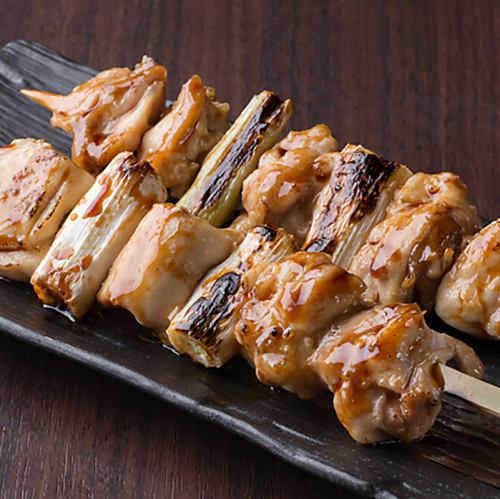 Jumbo Negima Skewers (1 skewer) marinated in Saikyo miso