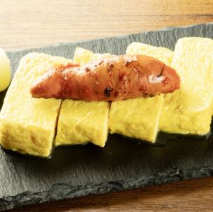 Hakata mentaiko (spicy cod roe) rolled omelet