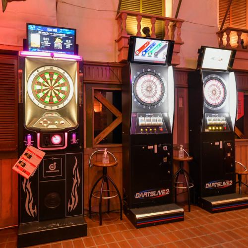 Fashionable BAR where you can play with darts