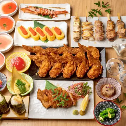 [¥4500] 8 dishes including chef's choice skewers, 2 hours all-you-can-drink included <Welcome party/Farewell party>