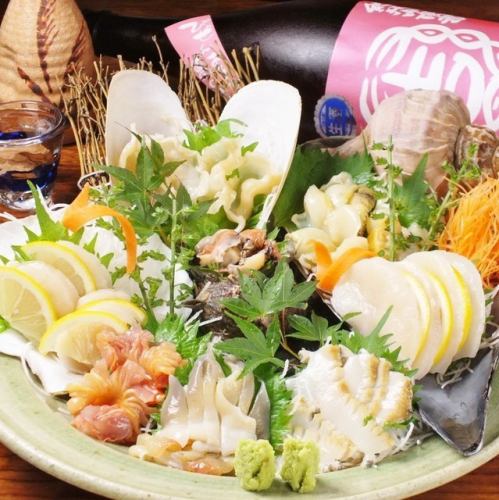 Omakase shellfish sashimi 6 pieces (for 1 person) [1980 yen]