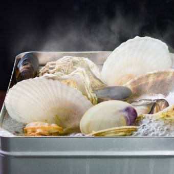 コースがおトク◎【旬な貝を蒸しあげる！貝のガンガン蒸しコース】