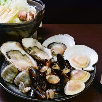 ◎コースがおトク【贅沢！貝の出汁を味わう！貝鍋コース】