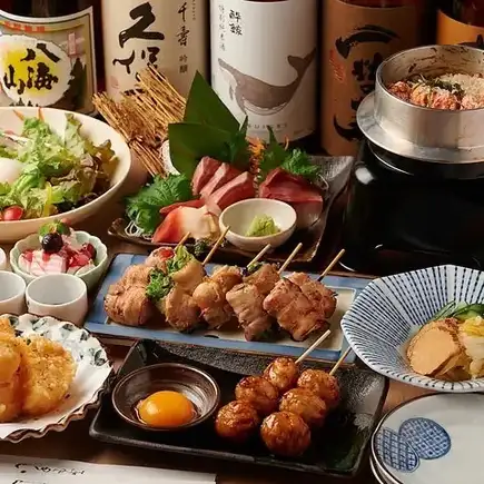 "Kushijiro Course" - Our most popular banquet plan! Includes 3 hours of all-you-can-drink [8 dishes, ¥5000 → ¥4000]