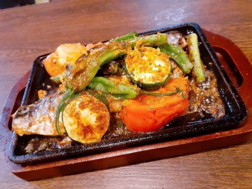 Charcoal-grilled seasonal fish