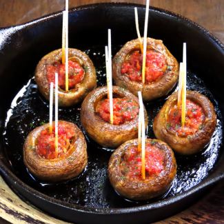 マッシュルームの鉄板焼き