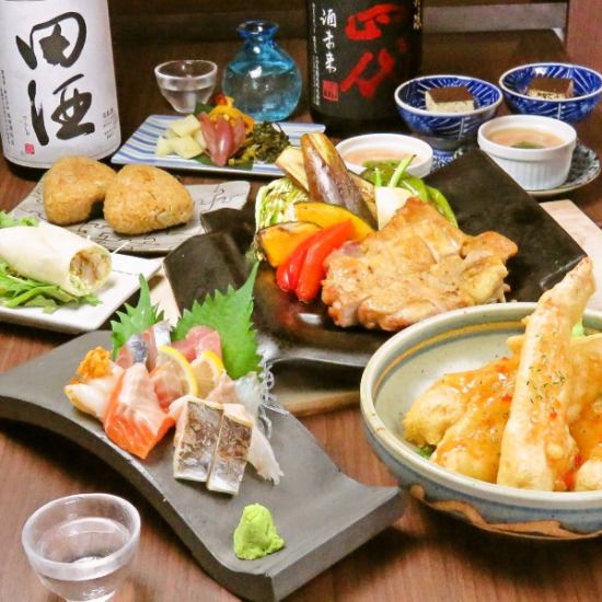 A cozy sake place where you can enjoy ``kawaraki'' chicken and seasonal vegetables and delicious sake made by a sake brewer.