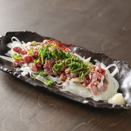 Chicken thigh tataki