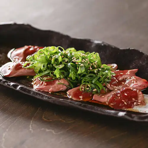 Delicious raw liver