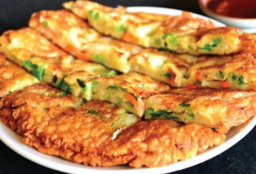 Seafood pancake