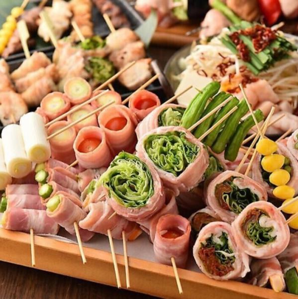 Vegetable skewers, assortment of 5 kinds