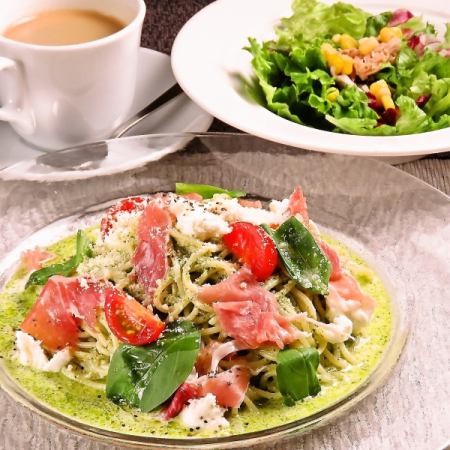 [Weekdays only] Choose your main course! Lunch course with dolce & drink 2,530 yen (tax included)