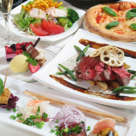 【2人限定】周年纪念套餐<6道菜+含软饮料>1人2,620日元（含税）