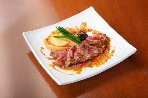 Sautéed Hidakami Beef with Grain Mustard Sauce