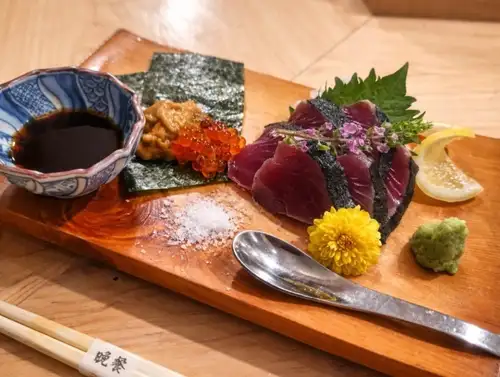 本日の鮮魚のおさしみ