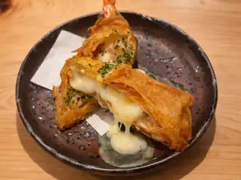 そのまんま海老チーズ春巻き