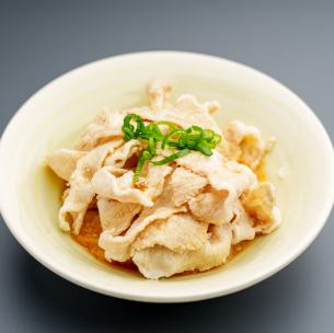おつまみチャーシュー/とりかわポン酢/冷しゃぶ/塩ダレキャベツ/たたきキューリ