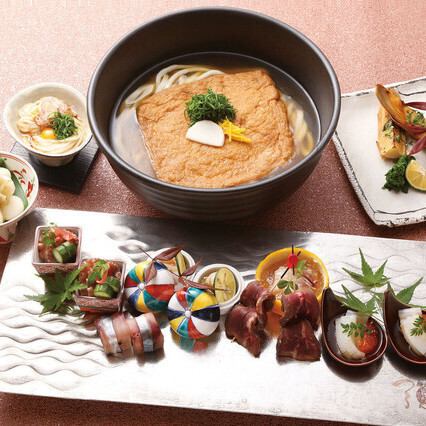 絶品おうどん堪能コースをご用意！