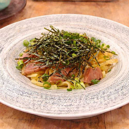 燻製合鴨の和風パスタ