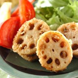 レンコンはさみ揚げ