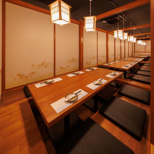 扉付き完全個室が多数♪