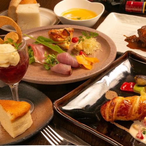 "Seasonal full course" where you can enjoy a variety of menus♪