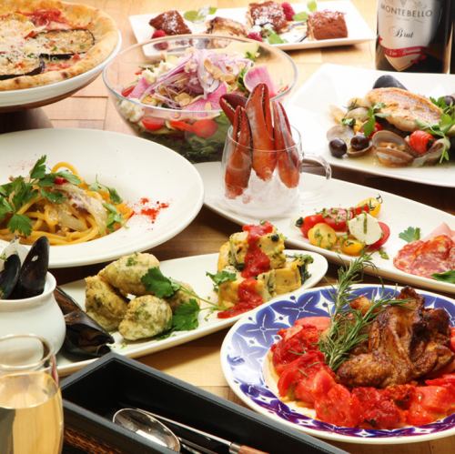 The most popular special plan! A hearty special course such as paella, ajillo, and pork steak ♪