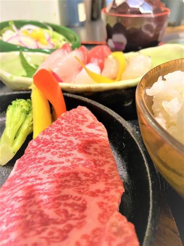 Awa beef Ichibo steak set meal