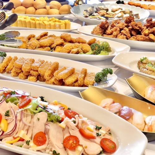 Buffet style is also available for 40 people or more! Very popular for wedding after-parties!