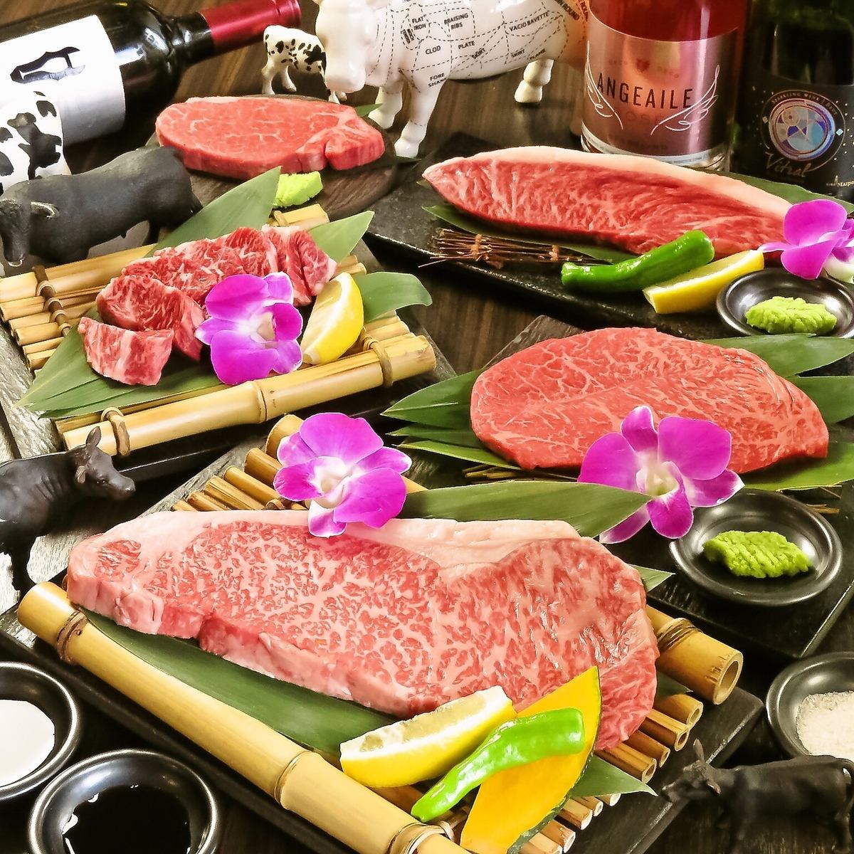 A4A5の黒毛和牛を毎日仕入れ！煙を気にせず焼肉が食べられるからデートにもオススメ♪