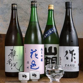 【時間無制限飲み放題】日本酒47都道府軒最強コース 全1２品 お造り、鍋以外【個別提供】
