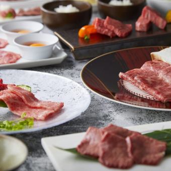 You can enjoy standard yakiniku such as the currently popular green onion salt and Wagyu beef short ribs ♪ Perfect for banquets ♪ Hydrangea course
