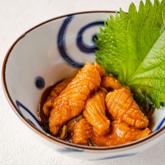 湯引きミノ刺し