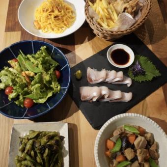 パーティプラン【飲み放題付4000円(税込)】（＋500円でビールも飲み放題可）