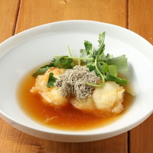 自家製もちもち豆腐の揚げ出し