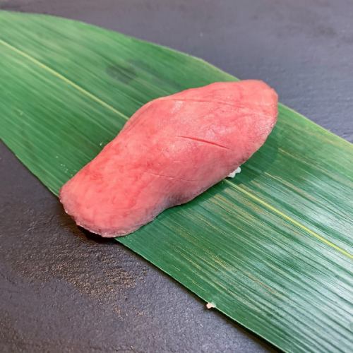 Beef tongue sushi