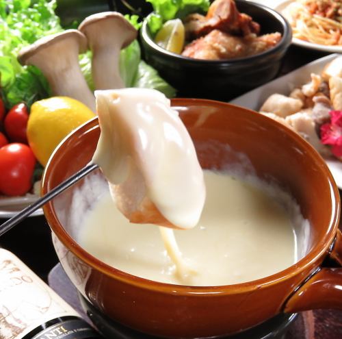 Authentic cheese fondue