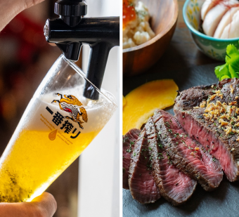 【肉×肉】满满肉的室内啤酒花园套餐（7道菜）+4种精酿啤酒等100种啤酒无限畅饮6000日元