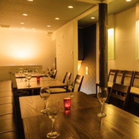 We can accommodate a variety of groups. ♪ 16-28 people can be reserved for private parties (Fridays, Saturdays, and days before holidays: 20 people or more)