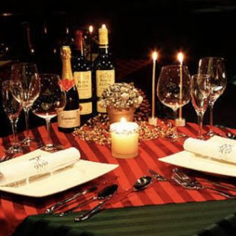 【キャンドルナイトXmas】肉×チーズの豪華イタリアンディナーコース7品